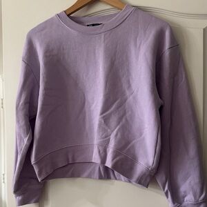 Zara Light Purple Crewneck Top